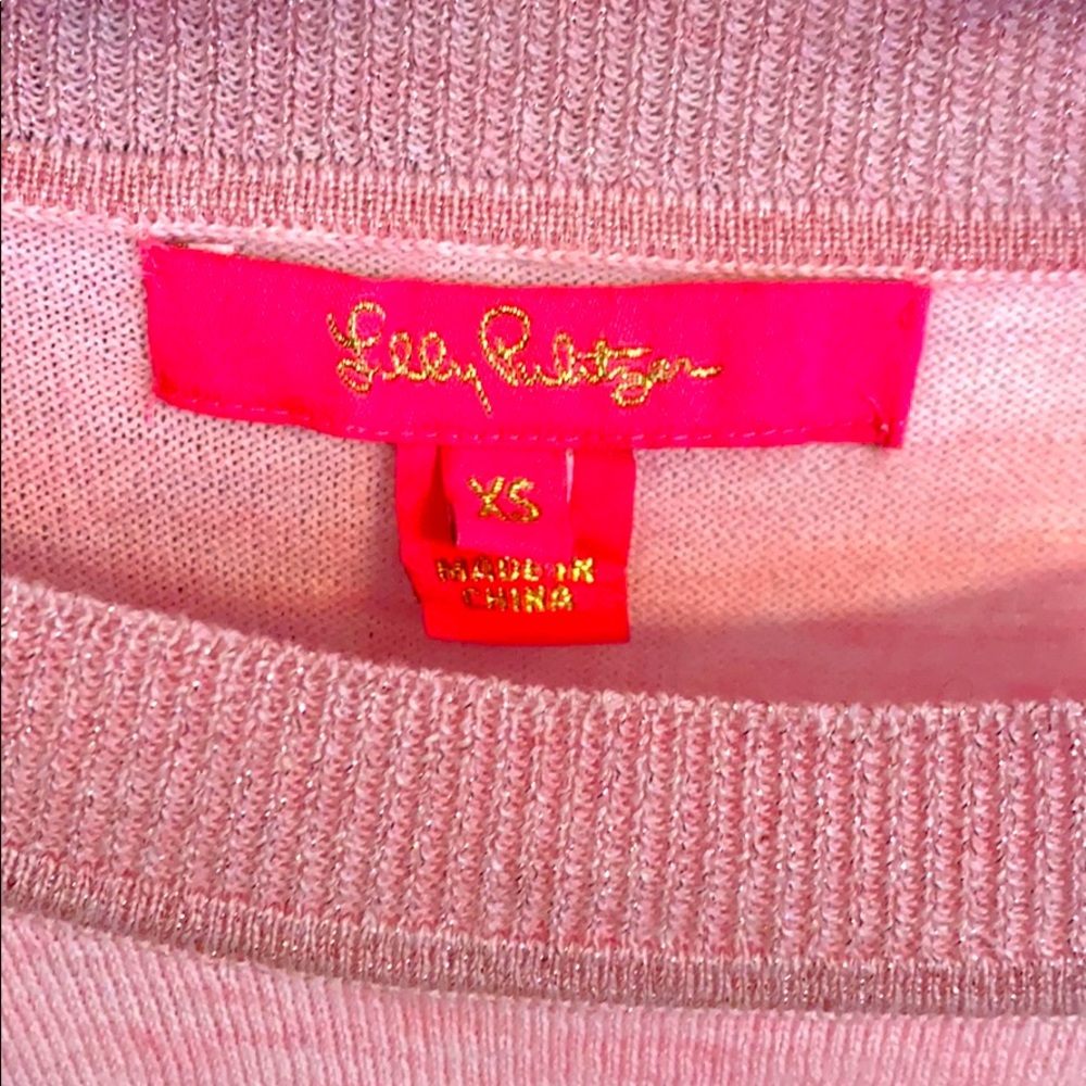 Lilly Pulitzer sweater tunic light pink